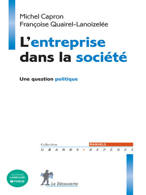 cover image of L'entreprise dans la société--Une question politique